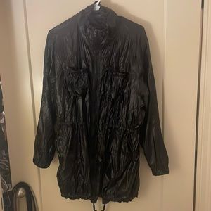 Blank NYC black shiny lightweight jacket size S